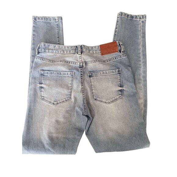 Billabong Jeans 27 Womens High Rise Skinny Leg Distressed Medium Wash Bottoms - Picture 5 of 6